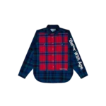 better with age re-tartan flannel shirt