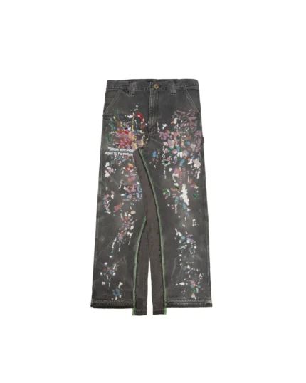 Better With Age Painter's Hand-Beaded Double-Wide Trouser